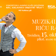 koncerta afiša skolēniem ciklā Nāc ieklausies Orķestrī Rīga