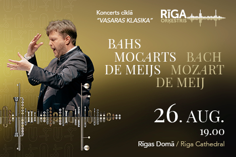 Poster for Orchestra riga concert in Riga Cathetral on August 26